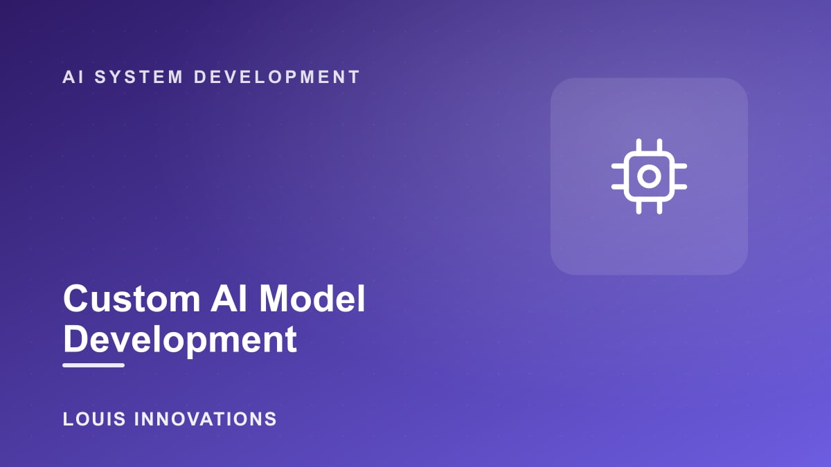 Custom AI Model Development